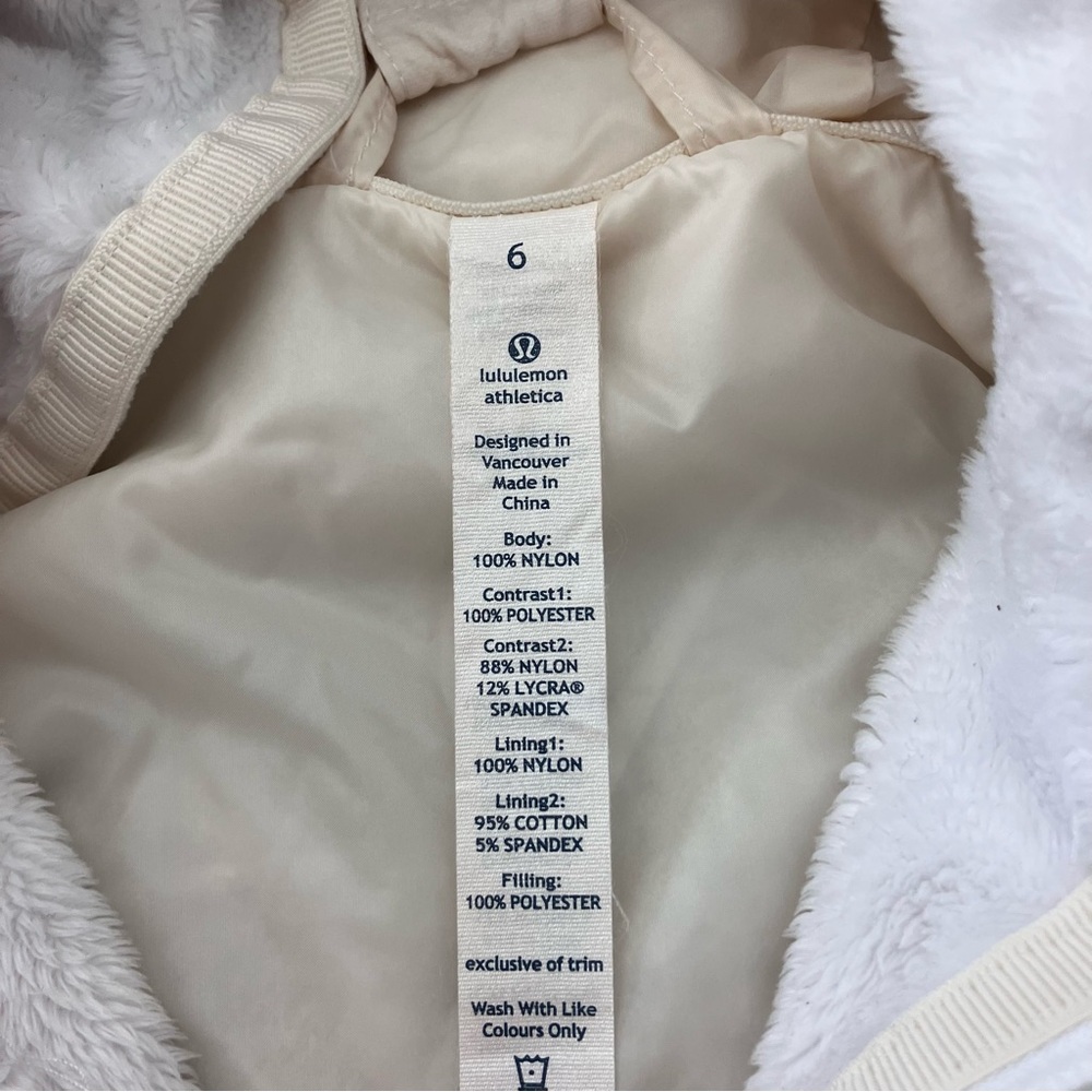 Special Edition Lululemon Uba Jacket/Hoodie in Cream - Picture 3 of 5